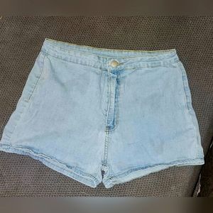 Shein > large> Jean shorts> light blue